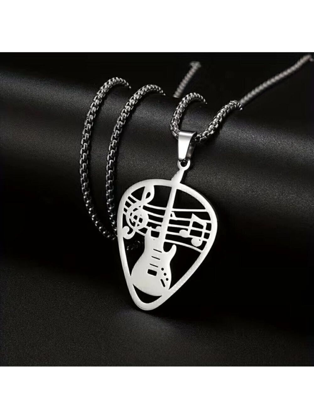 Guitar Pick Rocker Necklace and Pendant #847 - Picture 5 of 9